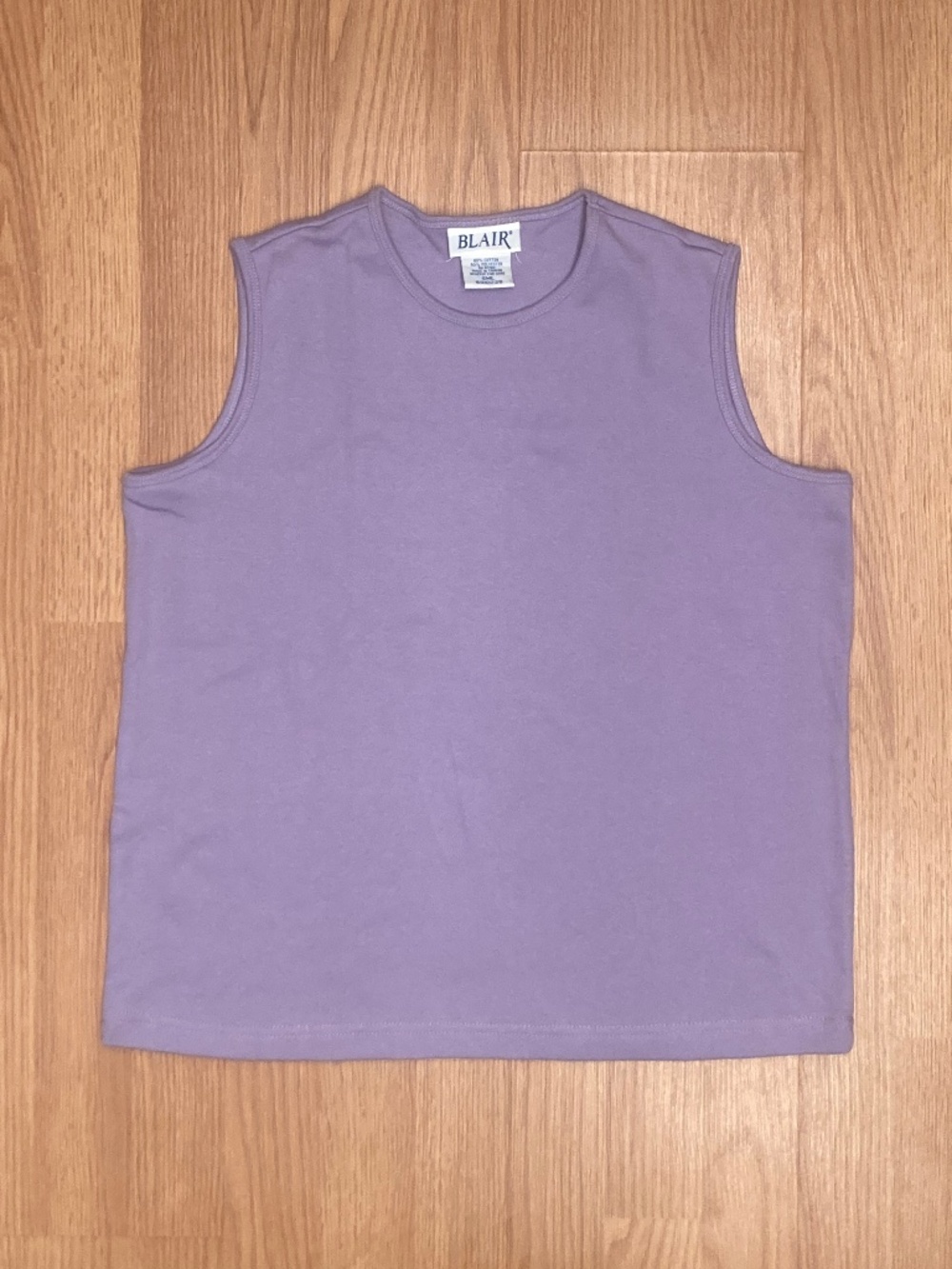 Blair Lavender Purple Sleeveless Tank Top Size L (Tag Reads S, Fits Large)